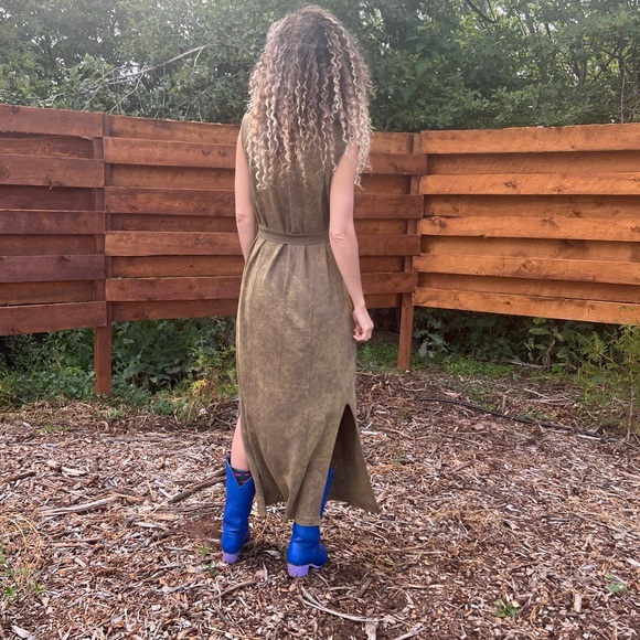 OSLKEN KIMONO DRESS – Organic Fabric - Tie Dye - Picture 8 of 9